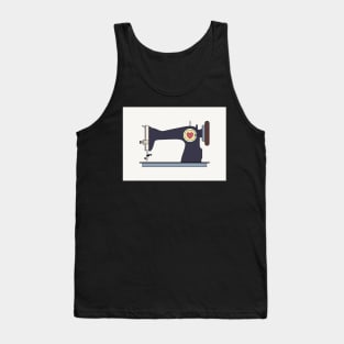 Retro Sewing Machine Tank Top